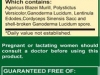 SINISCIZK 02 supplement fact SINISCIZK 02 supplement fact